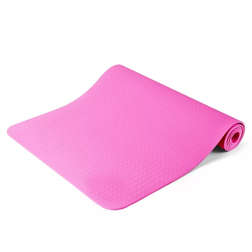 Jógaszőnyeg hordtáskával, pink