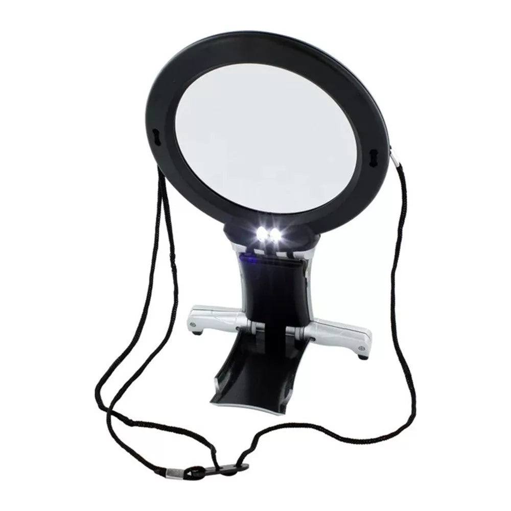 LED-es kézimunka-nagyító nyakpánttal